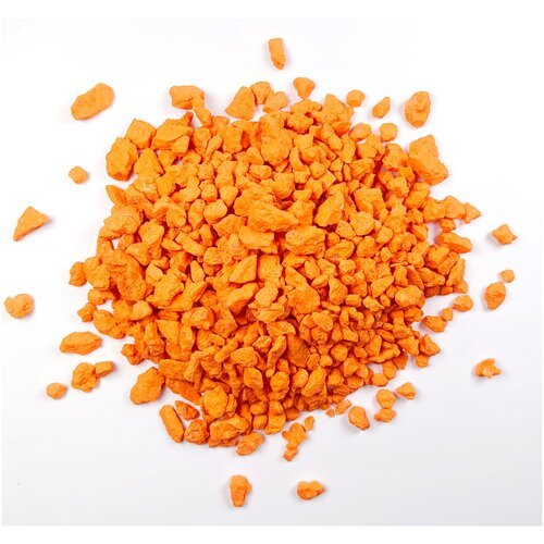 Мраморная крошка окрашенная оранжевая АКД, 5-10 мм, 5 кг