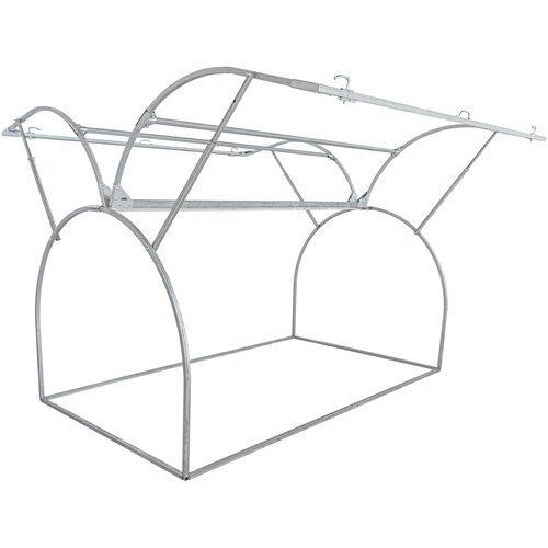 Парник Бабочка большой Сота, мини-теплица, Каркас 1,2х2, высота 1м, Оцинкованный металл