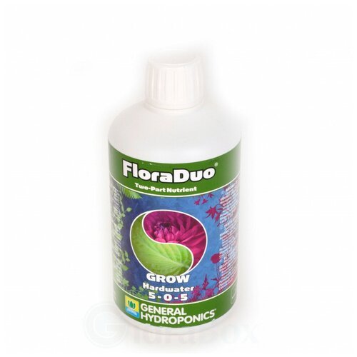 Удобрение Terra Aquatica DualPart Grow HW 0,5л (GHE Flora Duo) для жёсткой воды