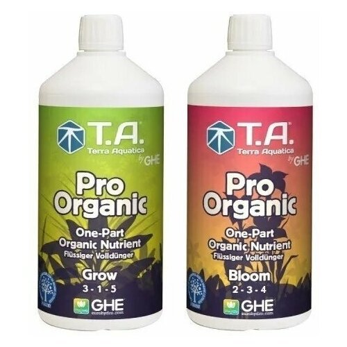 Комплект удобрений GHE (Terra Aquatica) Pro Organic Grow + Pro Organic Bloom (по 1 л)