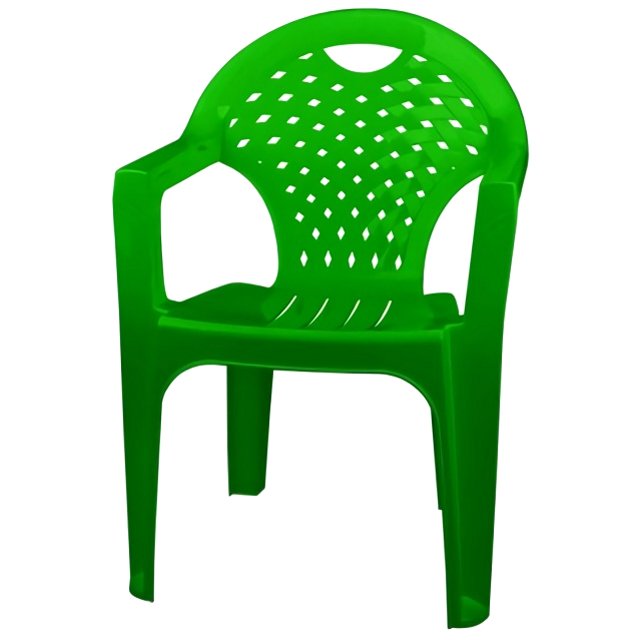 кресло 58х80х54см тёмно-зелёное/зелёное пластик