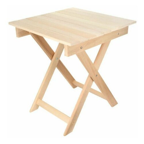 Стол KETT-UP ECO HOLIDAY 60*60см, KU323, раскладной, деревянный, без покрытия, натуральный