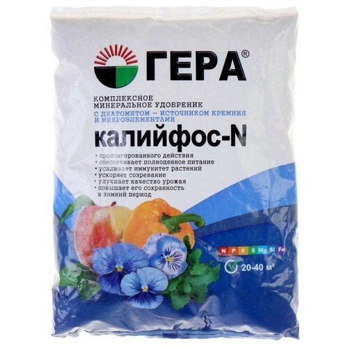 Удобрение Гера Калийфос-N, 0.9 л, 0.9 кг, 1 уп.