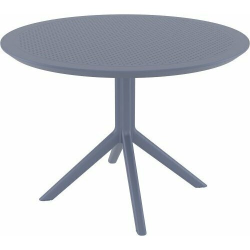 Стол пластиковый обеденный ReeHouse Sky Table Ø105 Темно-Серый