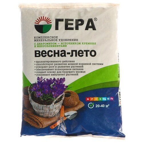 Удобрение Гера Весна-Лето, 0.9 л, 0.9 кг, 1 уп.