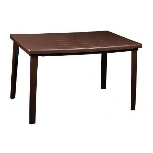 Стол из пластика (альтернатива М8019 Стол 1200х850х750мм прямоугольный (коричневый))