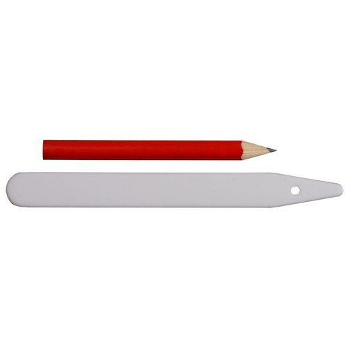 Набор меток-ориентиров GRINDA для засеянных грядок: 25 ярлыков (тип - ″полоска″) + карандаш, 125 мм