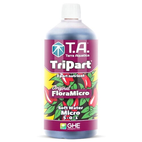 Удобрение Terra Aquatiaca TriPart (GHE FloraSeries) Micro SW 1 л