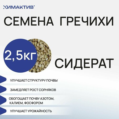 Семена гречихи (2,5 кг) сидерат, удобрение для растений