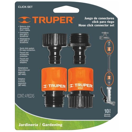 Truper Коннекторы для шланга 3/4 Truper CLICK-SET 12728