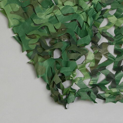 Сетка маскировочная, 3 × 2 м, одинарная, светло-зелёная, коричневая