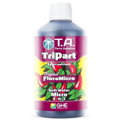 Удобрение GHE Flora Micro SW 0,5л (Terra Aquatica TriPart Micro SW) для мягкой воды