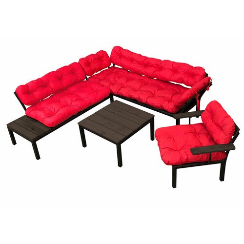 Комплект M-group дачный красная подушка