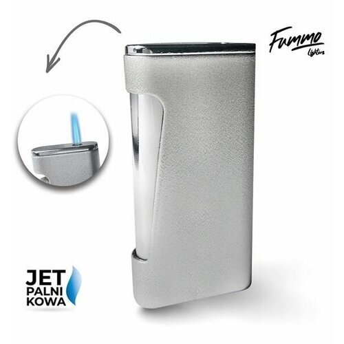 Зажигалка газовая FUMMO Appin (Jet/Silver) 16219