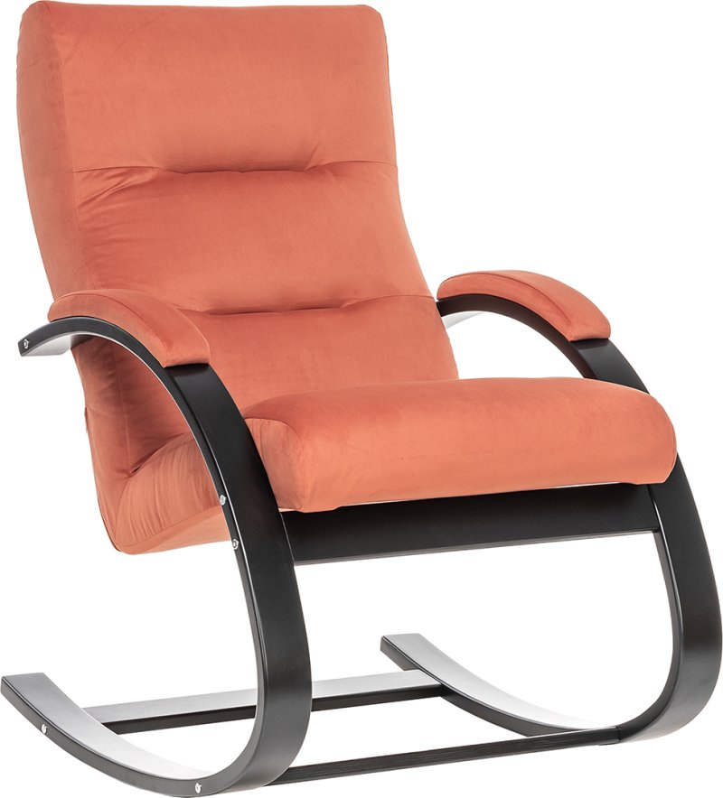 Кресло-качалка «Leset Милано» V39 оранжевый, венге