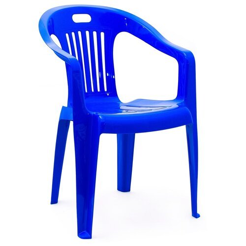 Кресло пластиковое Комфорт-1 110-0031, 540х535х780мм, цвет красный