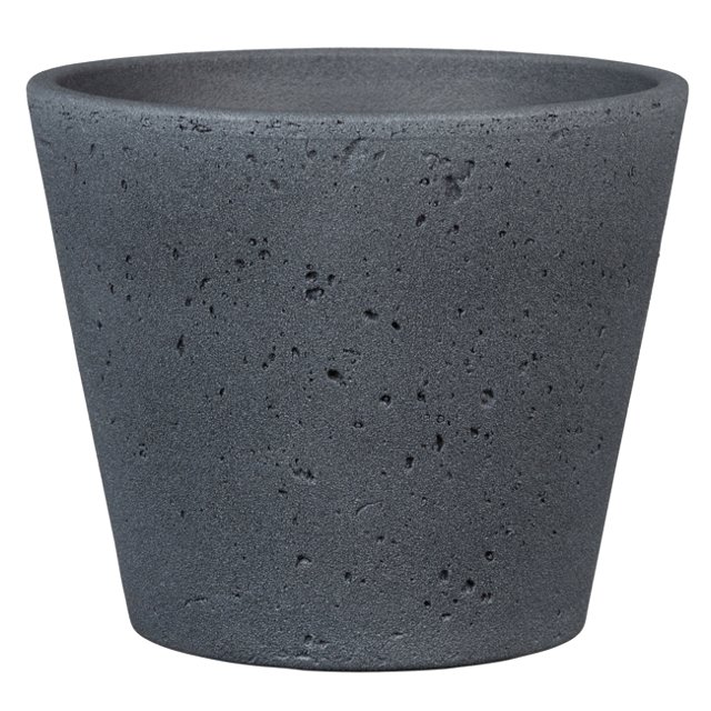 кашпо керамическое Dark Stone 701 d18см 2,21л серый