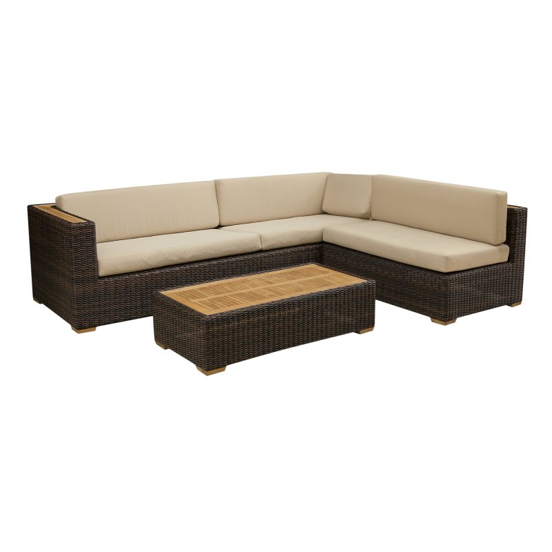 Комплект мебели Puriartha Arizona Dark Brown (B-272LS/B-270LS/T-270T)