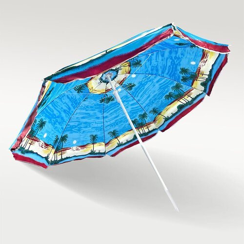 Зонт пляжный Meddo от солнца на море 8201/голубой