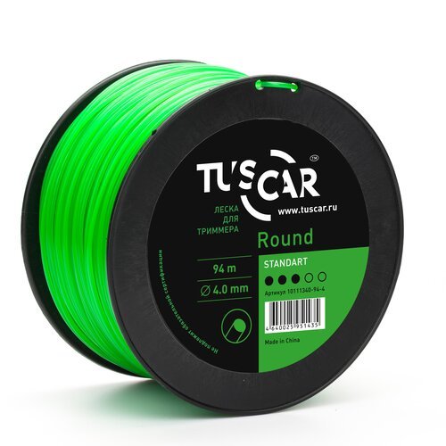 Леска для триммера TUSCAR Round Standart, 4.00мм* 94м