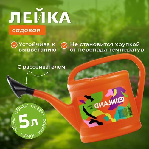 Лейка оранжевая 5л