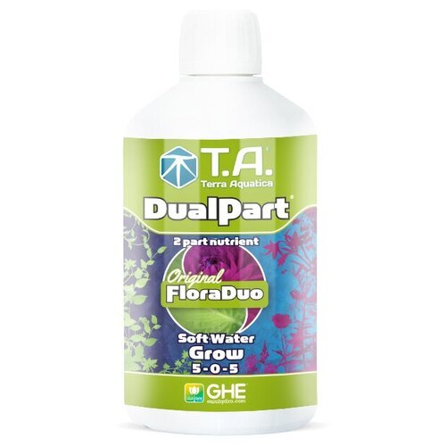 Удобрение Terra Aquatica DualPart Grow SW 0,5л (GHE Flora Duo) (для мягкой воды)