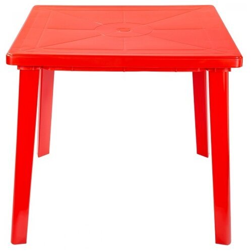 Стол обеденный садовый Стандарт Пластик квадратный, ДхШ: 80х80 см, красный