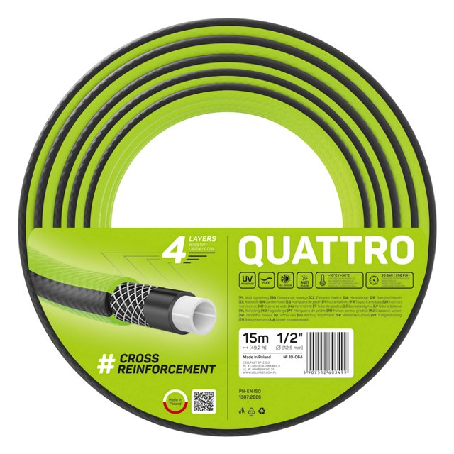 шланг CELLFAST Quattro 1/2' 15м 20Бар