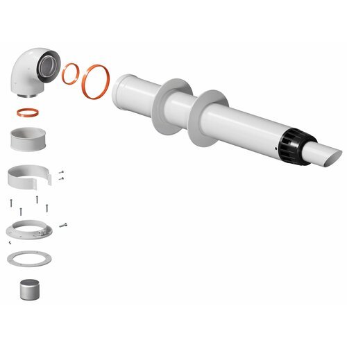 Комплект дымохода стандарт универсальный 60/100 - 900мм (кроме Immergas и Navien Deluxe 75/100 стар.), KRATS (Кратс)