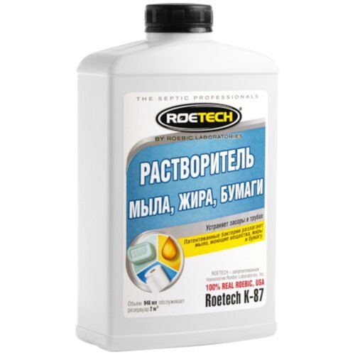 Roetech К-87 растворитель мыла, жира, бумаги, 0.946 л/, 1.02 кг