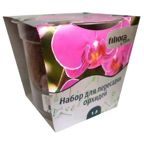 Почвогрунт для орхидей в кашпо Filiora Green 1л