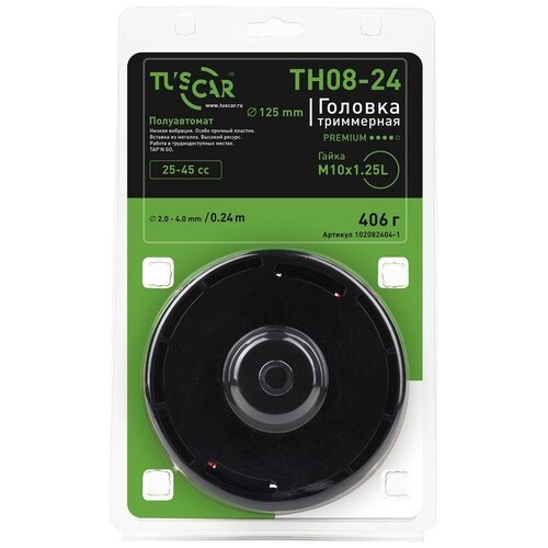 Головка триммерная TUSCAR TH08-24, Premium, гайка M10*1,25L