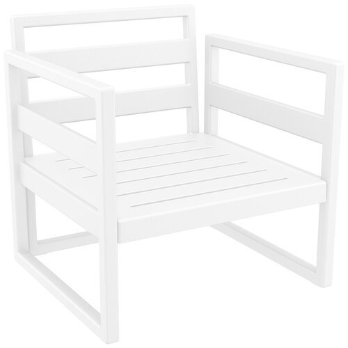 Кресло садовое пластиковое Siesta Contract Mykonos, белый