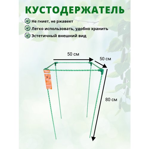 Кустодержатель садовый стеклокомпозитный 50х50х80см (D опор-10мм)