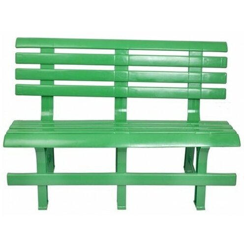 Скамейка Стандарт Пластик №2 (120-0038), зеленый, 120 х 53 х 80 см