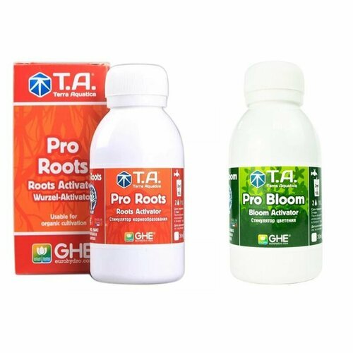 Комплект удобрений Terra Aquatica Bio Pro Bloom + Pro Roots (2 шт. по 100 мл)