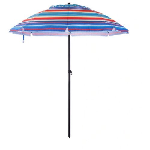 Пляжный зонт, 2,2 м, оксфорд, , с наклоном (мультиколор/принт 'полоса') в чехле