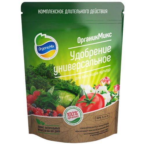 Удобрение Organic Mix Универсальное, 0.85 л, 0.85 кг, 1 уп.