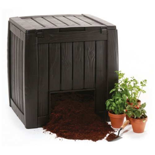Компостер KETER Deco Composter (17196661) (340 л) коричневый 70 см 70 см 74 см 340 л 8 кг