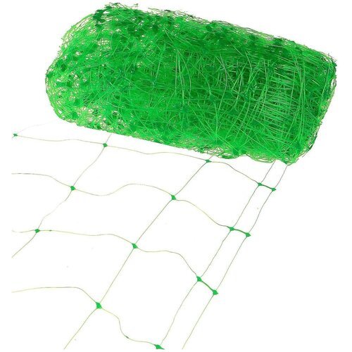 Сетка шпалерная для вьющихся растений 2*5 м , размер ячейки 15*17 см, цвет зеленый
