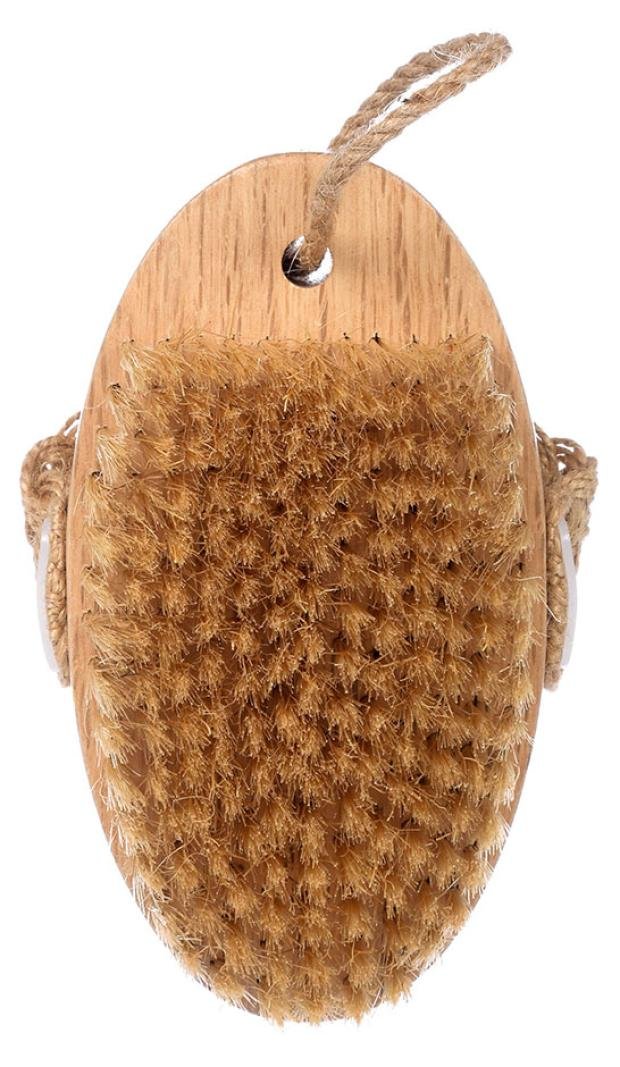 Щетка деревянная Банные Штучки Антицеллюлит банная массажная с натуральной щетиной, 13 см
