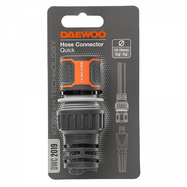 коннектор DAEWOO 5/8'-3/4' без аквастопа пластик